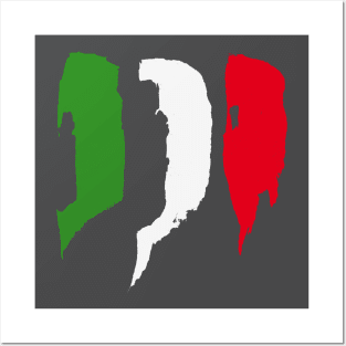 Italy flag - Brush Strokes Posters and Art